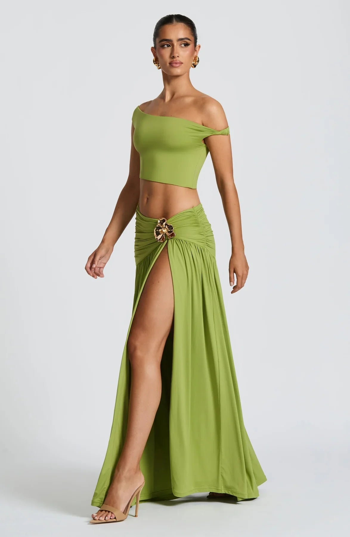 Elegant Maxi Skirt for Women Saira Flowy Long Skirt