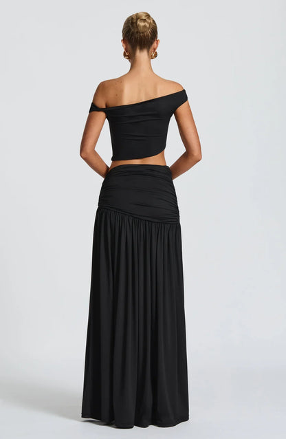 Elegant Maxi Skirt for Women Saira Flowy Long Skirt