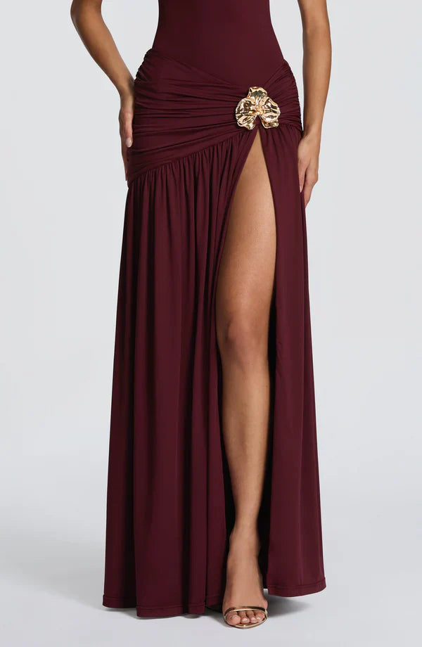 Elegant Maxi Skirt for Women Saira Flowy Long Skirt