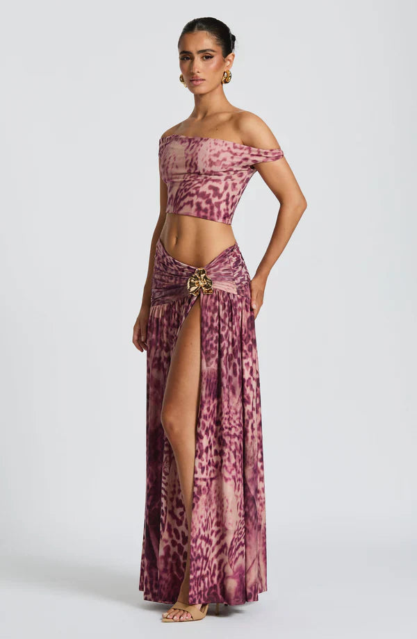 Elegant Maxi Skirt for Women Saira Flowy Long Skirt