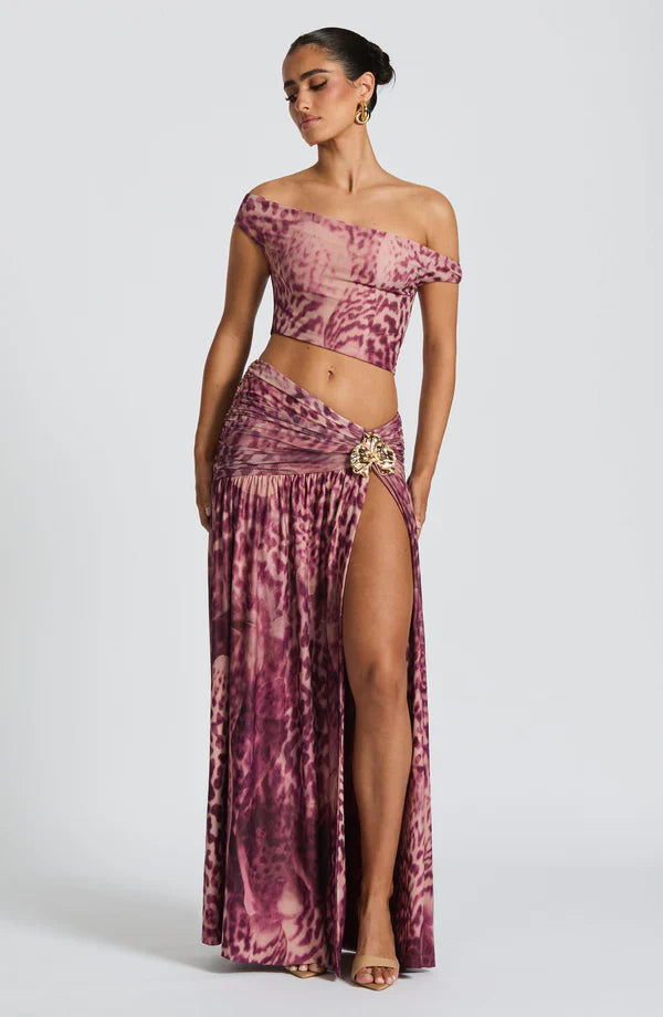 Elegant Maxi Skirt for Women Saira Flowy Long Skirt