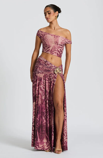Elegant Maxi Skirt for Women Saira Flowy Long Skirt