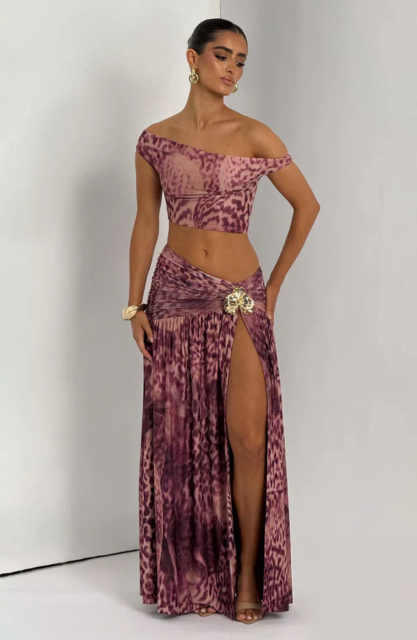 Elegant Maxi Skirt for Women Saira Flowy Long Skirt