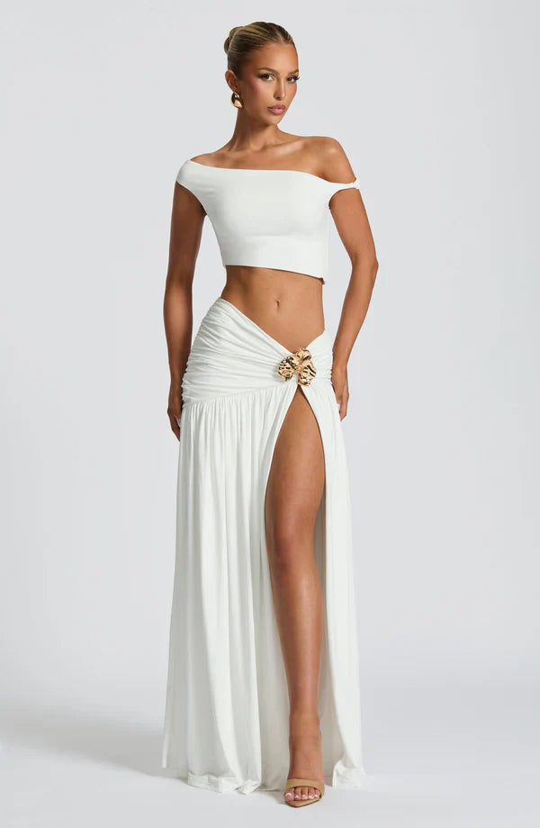 Elegant Maxi Skirt for Women Saira Flowy Long Skirt