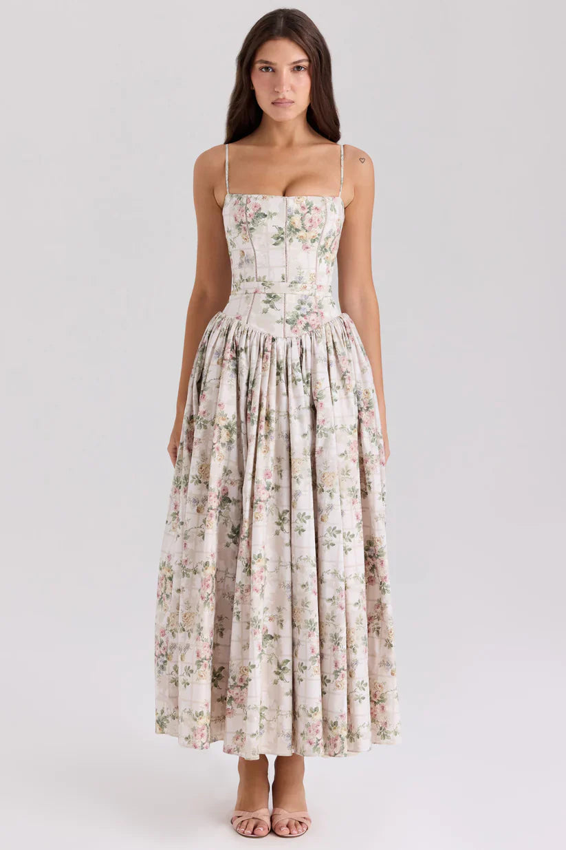 Floral Midi Sundress for Women Velmora Summer Dress