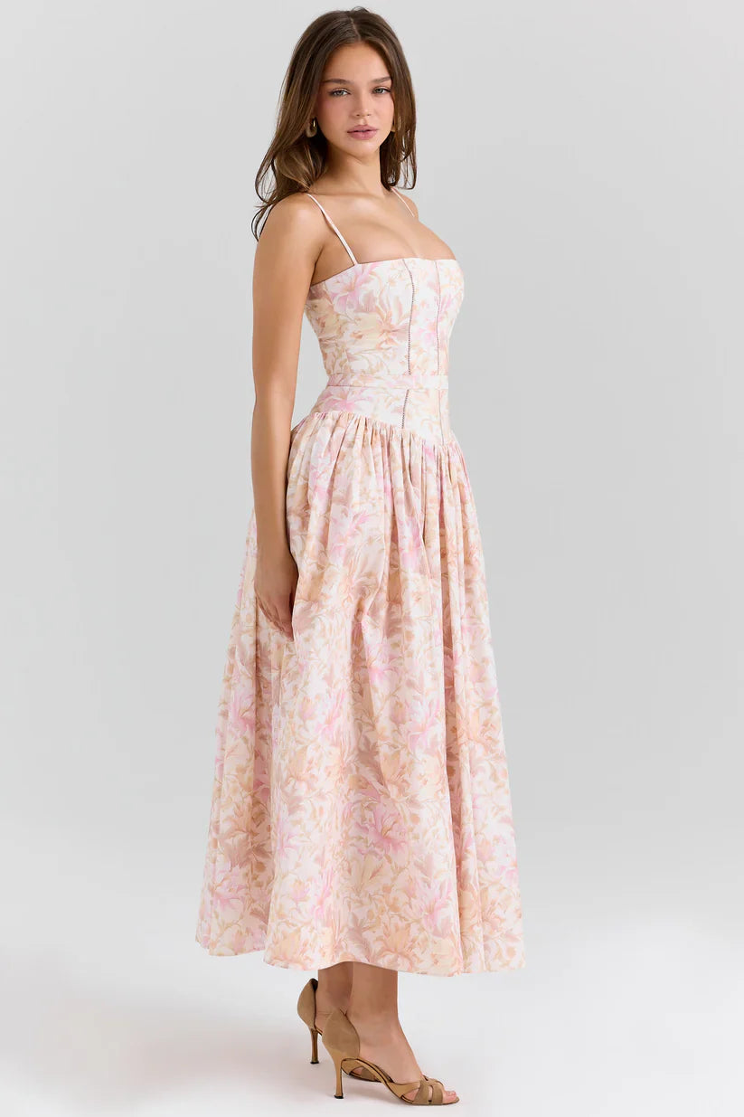 Floral Midi Sundress for Women Velmora Summer Dress