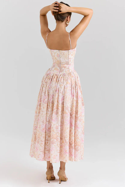 Floral Midi Sundress for Women Velmora Summer Dress
